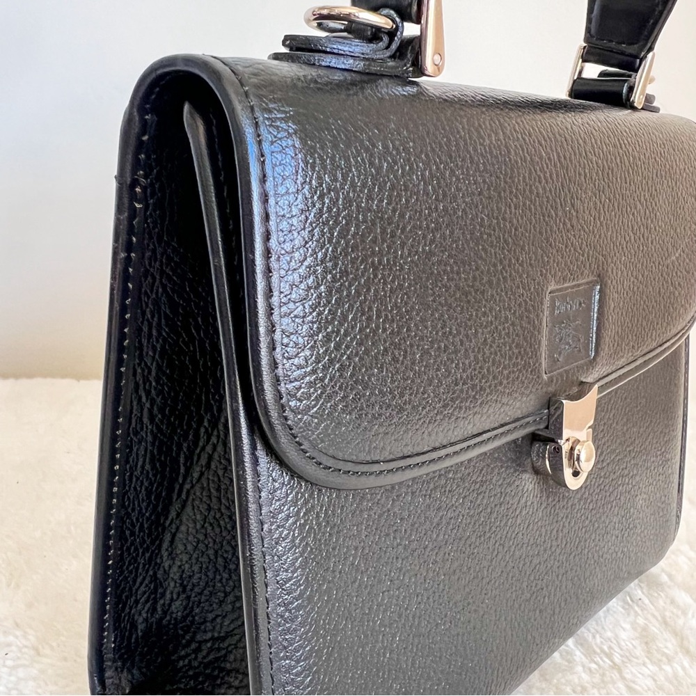 Burberry Leather Satchel Top handle Two Way Bag - Picture 6 of 16